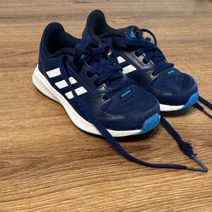 Kids Adidas Athletic Sneakers with White Accents